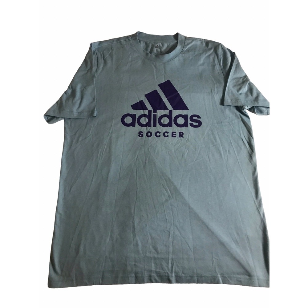 Adidas Mens T-Shirt M Soccer G T H44756 Football Soccer Shirt Blue Size L